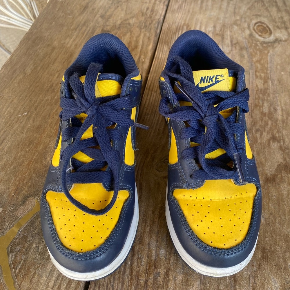 Kids dunks 13c , good but top shoe has small scratch as shown in pic!